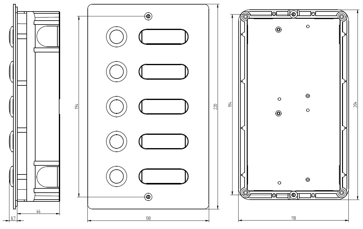 Etagenplatte V2A 5 We ETA 405 V2A UP